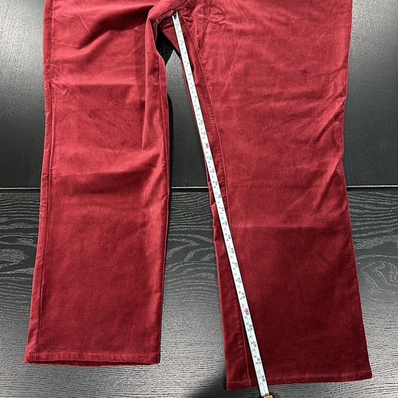 Soft Surroundings Blakely Velveteen Pants in Cabernet Red Color - 22W - Picture 6 of 11